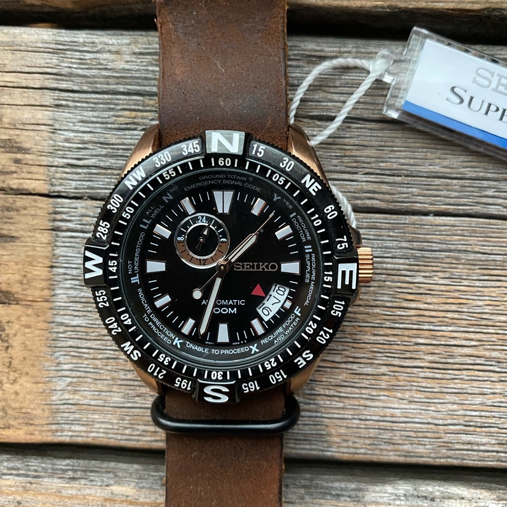 Mens self winding Seiko watch